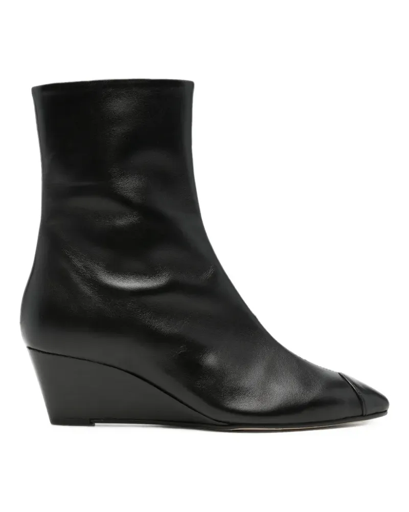 aeyde Mia Cap wedge-heel ankle boots - Schwarz Schwarz