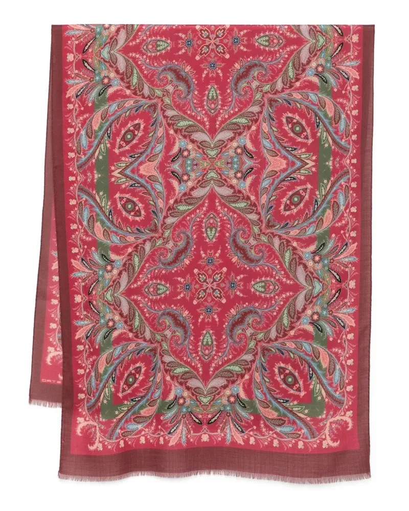 Etro Schal mit Paisley-Muster - Rosa Rosa