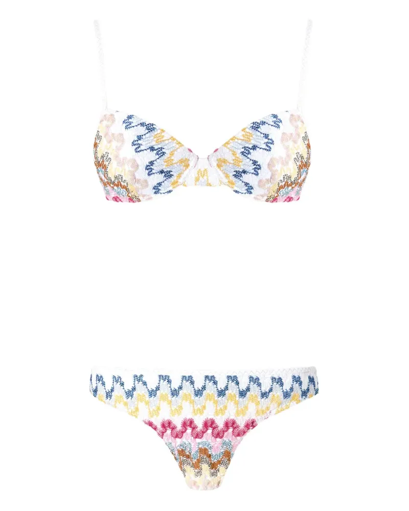 Missoni Gestrickter Bikini - Weiß Weiß