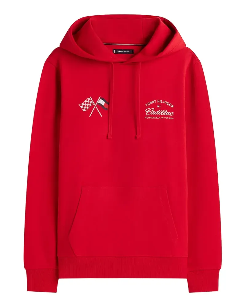 Tommy Hilfiger x Cadillac Formula 1® Team Varsity-Hoodie mit Grafik - Rot Rot