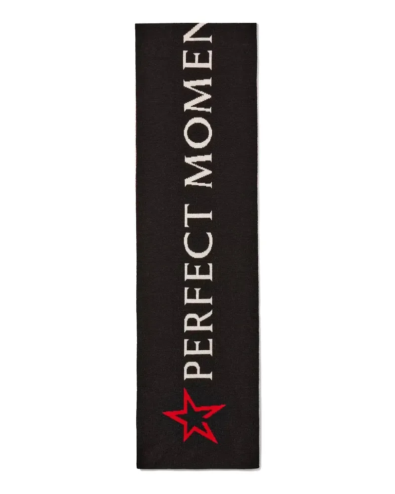 Perfect Moment Schal mit North-Star-Logo - Schwarz Schwarz