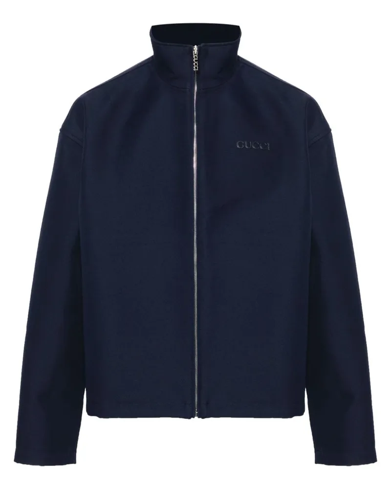 Gucci Jacke mit Logo-Stickerei - Blau Blau
