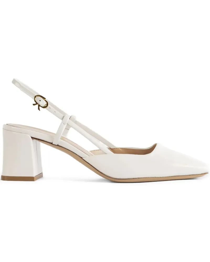 Gianvito Rossi Slingback-Pumps mit eckiger Kappe 55mm - Nude Nude