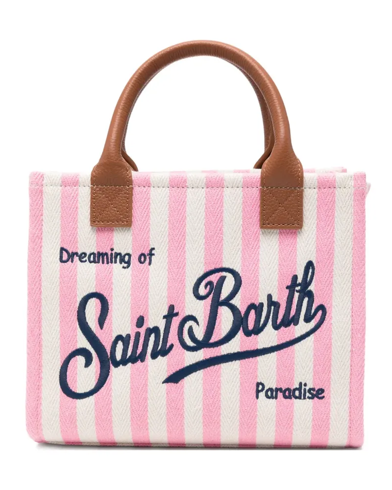 MC2 Saint Barth Vanity medium striped-pattern tote bag - Rosa Rosa