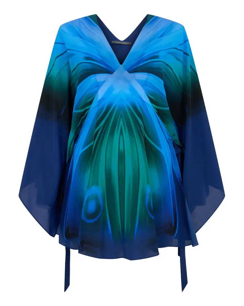 Alberta Ferretti Bluse mit Farbverlauf - Blau Blau