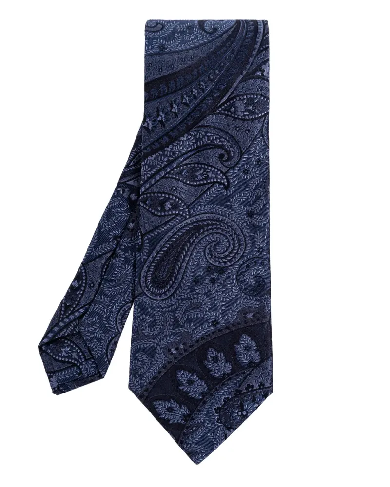 Etro Krawatte mit Paisleymuster - Blau Blau