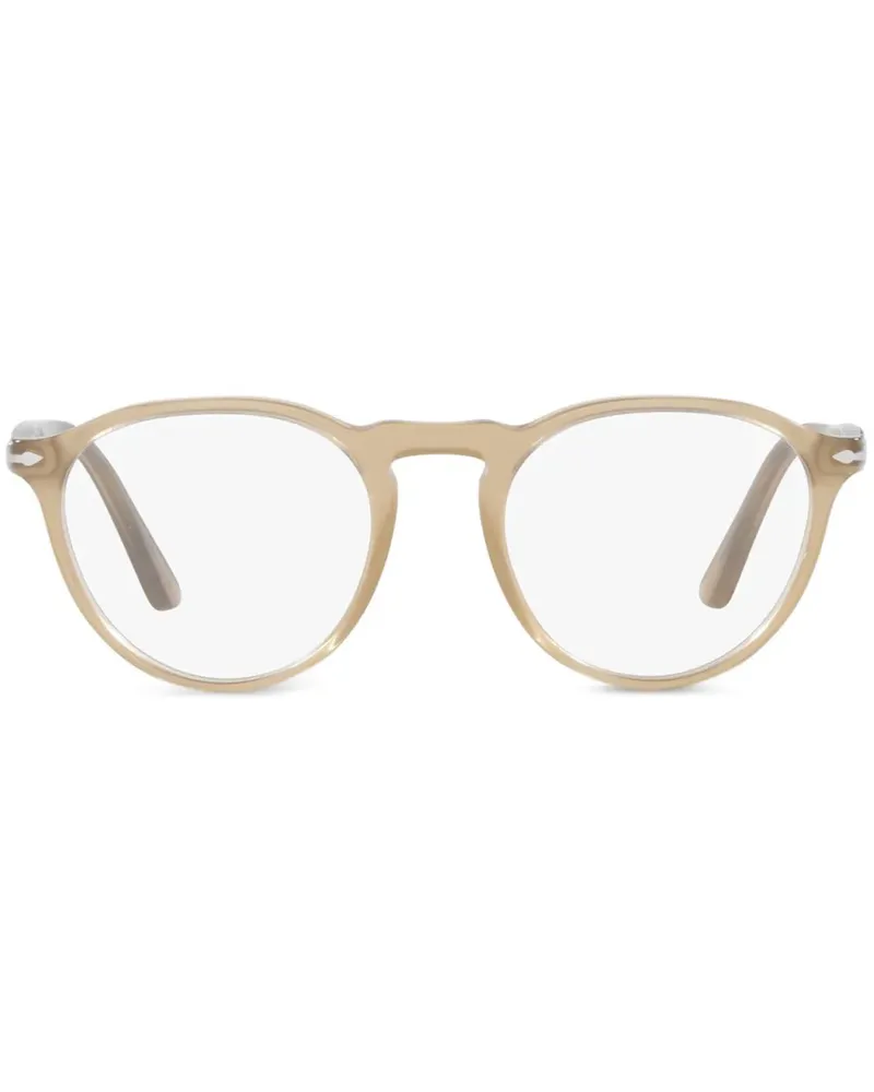 Persol Brille mit rundem Gestell - Nude Nude