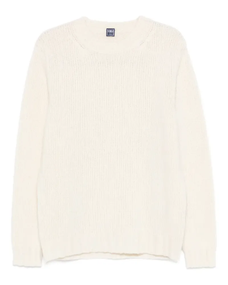 Fedeli Argentina ribbed crew-neck sweater - Nude Nude