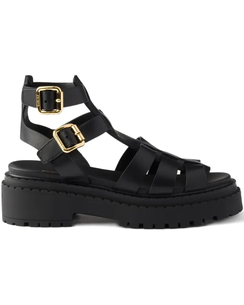 Prada Sandalen mit Schnallenriemen 55mm - Schwarz Schwarz