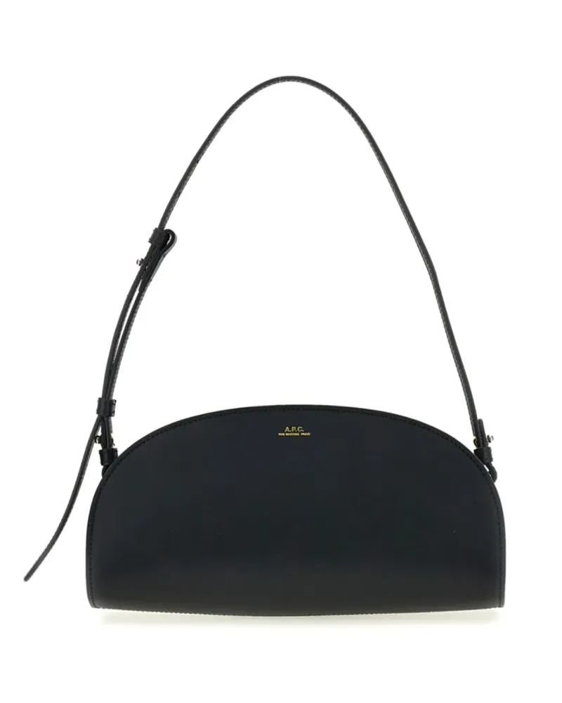 A.P.C. Schultertasche mit Logo - Schwarz Schwarz
