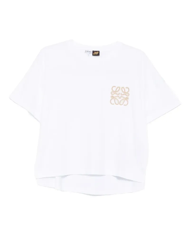 Loewe x Paula's Ibiza Anagram-embroidered T-shirt - Weiß Weiß