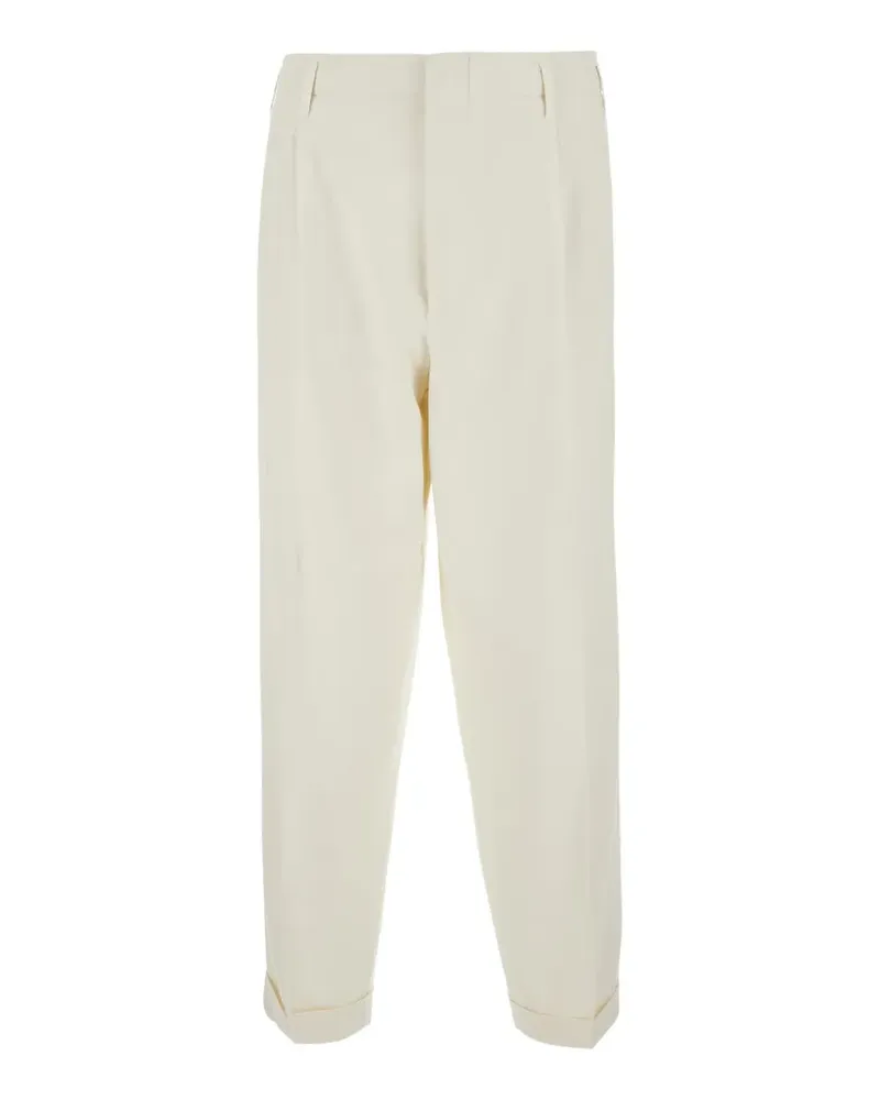 Brunello Cucinelli Plissierte Hose mit Umschlag - Nude Nude