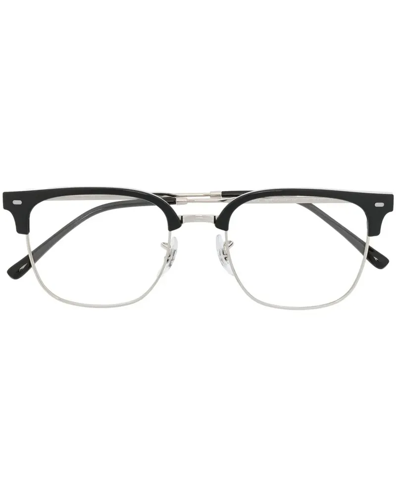 Ray Ban Brille mit eckigem Gestell - Silber Silber