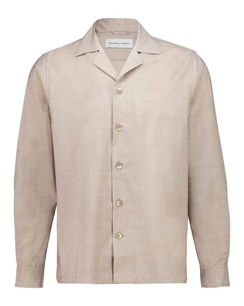 Frescobol Carioca Safra wool shirt - Nude Nude
