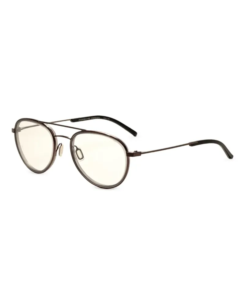 Porsche Design Klassische Pilotenbrille - Grau Grau