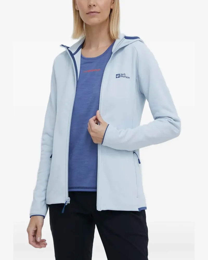 Jack Wolfskin Baiselberg hooded zip hoodie - Blau Blau