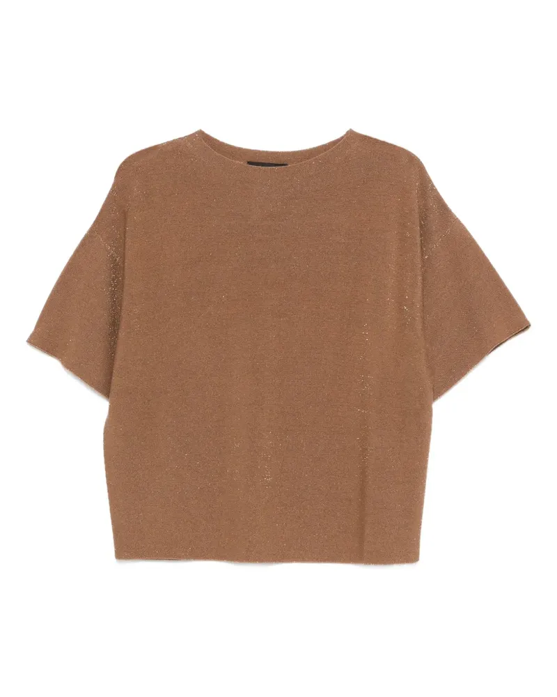 Fabiana Filippi round-neck T-shirt - Braun Braun