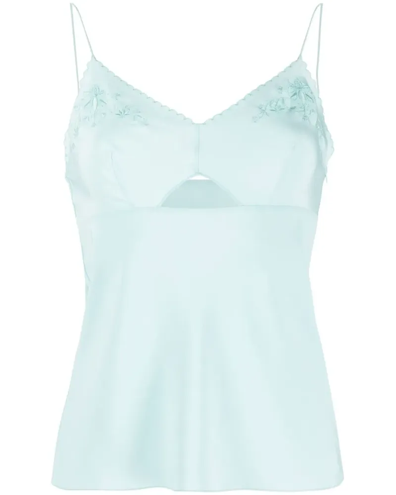 Alberta Ferretti Besticktes Top - Blau Blau