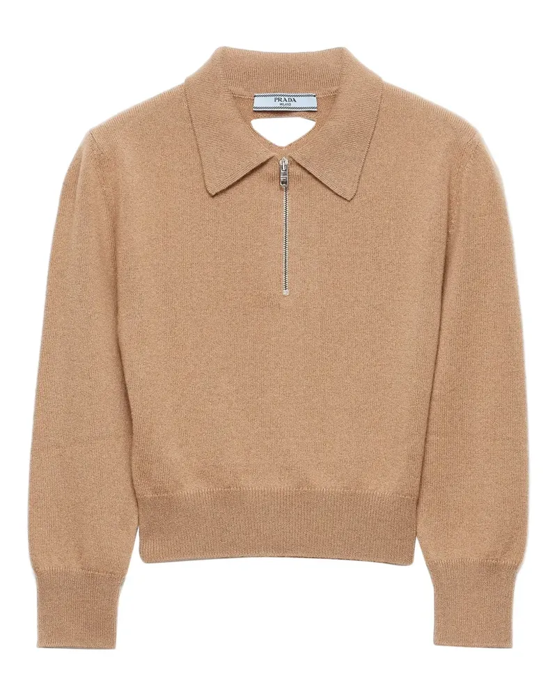 Prada Pullover mit Triangel-Logo - Braun Braun