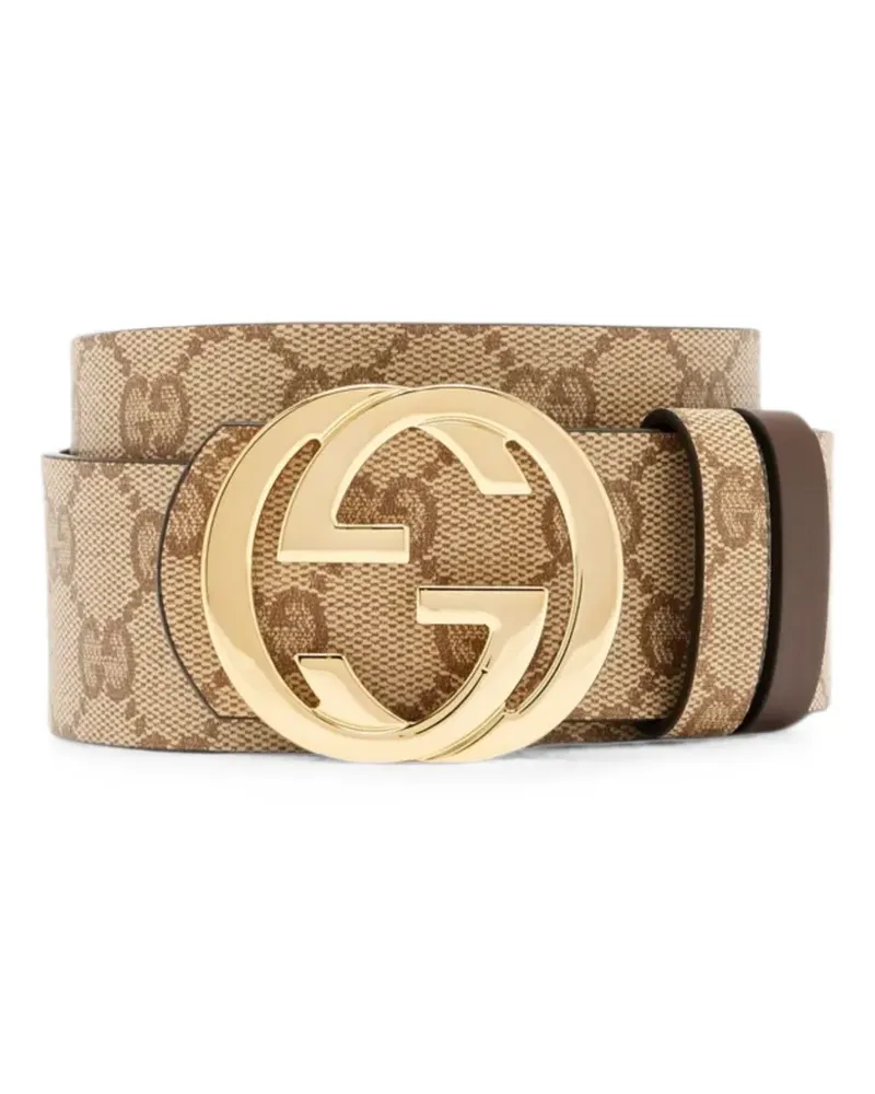 Gucci Wendbarer Gürtel mit GG-Schnalle - Nude Nude