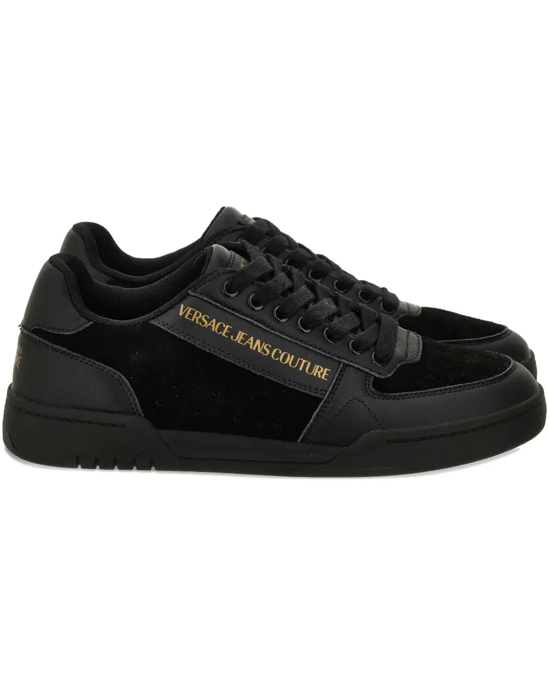 Versace Jeans Sneakers mit Logo - Schwarz Schwarz
