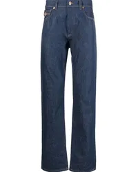 Versace Straight-Leg-Jeans mit Medusa Blau