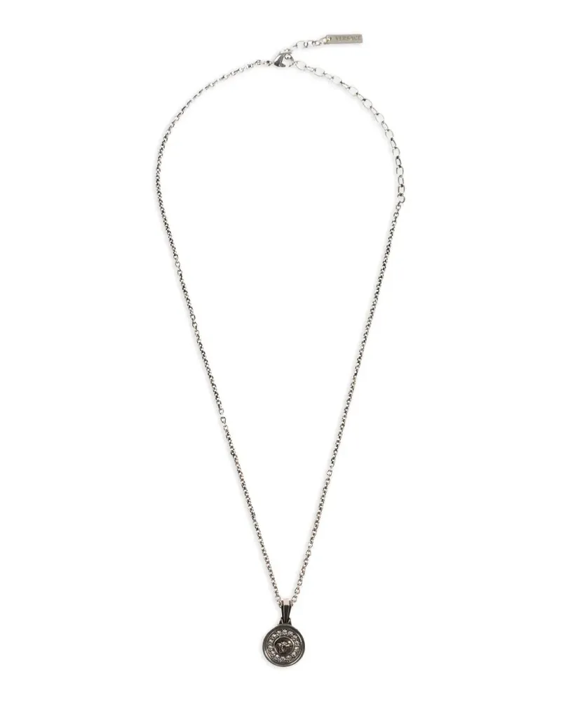 Versace Medusa crystal-embellished necklace - Silber Silber