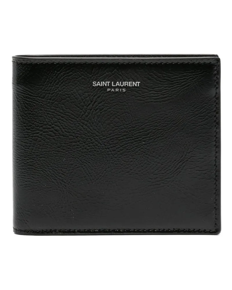 Saint Laurent Portemonnaie mit Klappe - Schwarz Schwarz