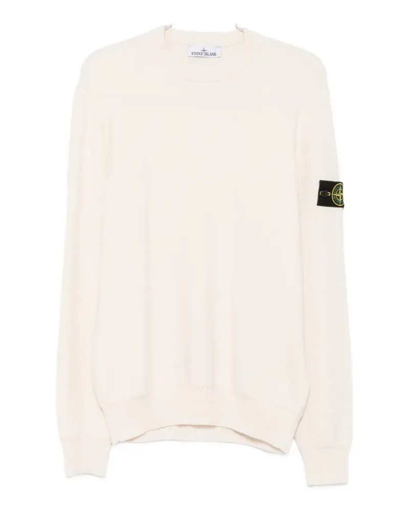 Stone Island logo-patch sweater - Nude Nude