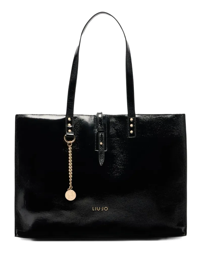 Liu Jo Große Handtasche mit Nietenverzierung - Schwarz Schwarz