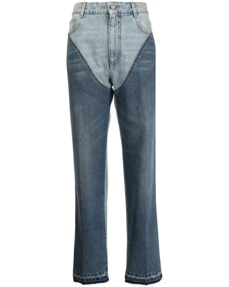 Stella McCartney Jeans in Colour-Block-Optik Blau