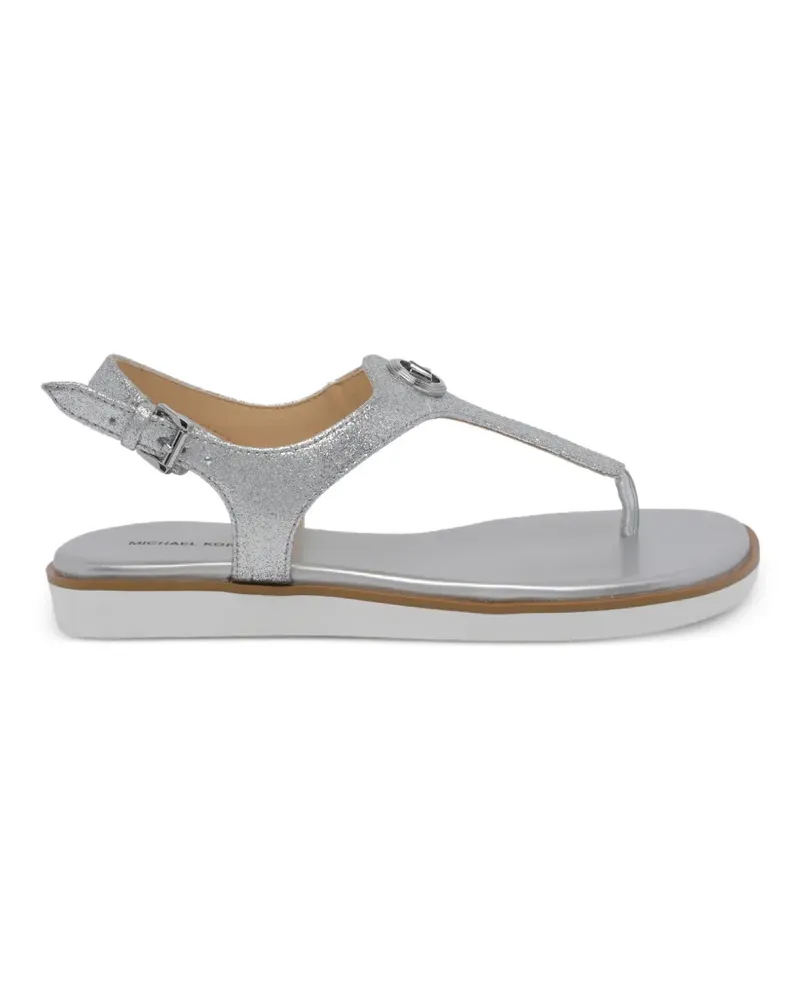 Michael Kors logo buckle sandals - Silber Silber
