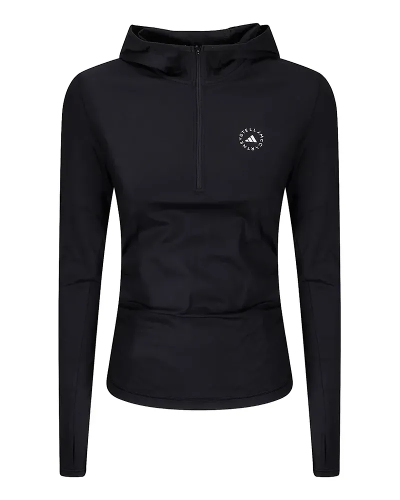 adidas x Stella McCartney hooded longsleeve T-shirt - Schwarz Schwarz