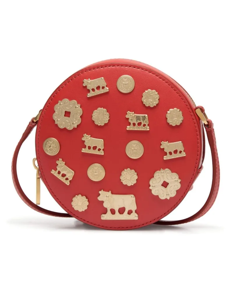 Bally Verzierte Schultertasche - Rot Rot