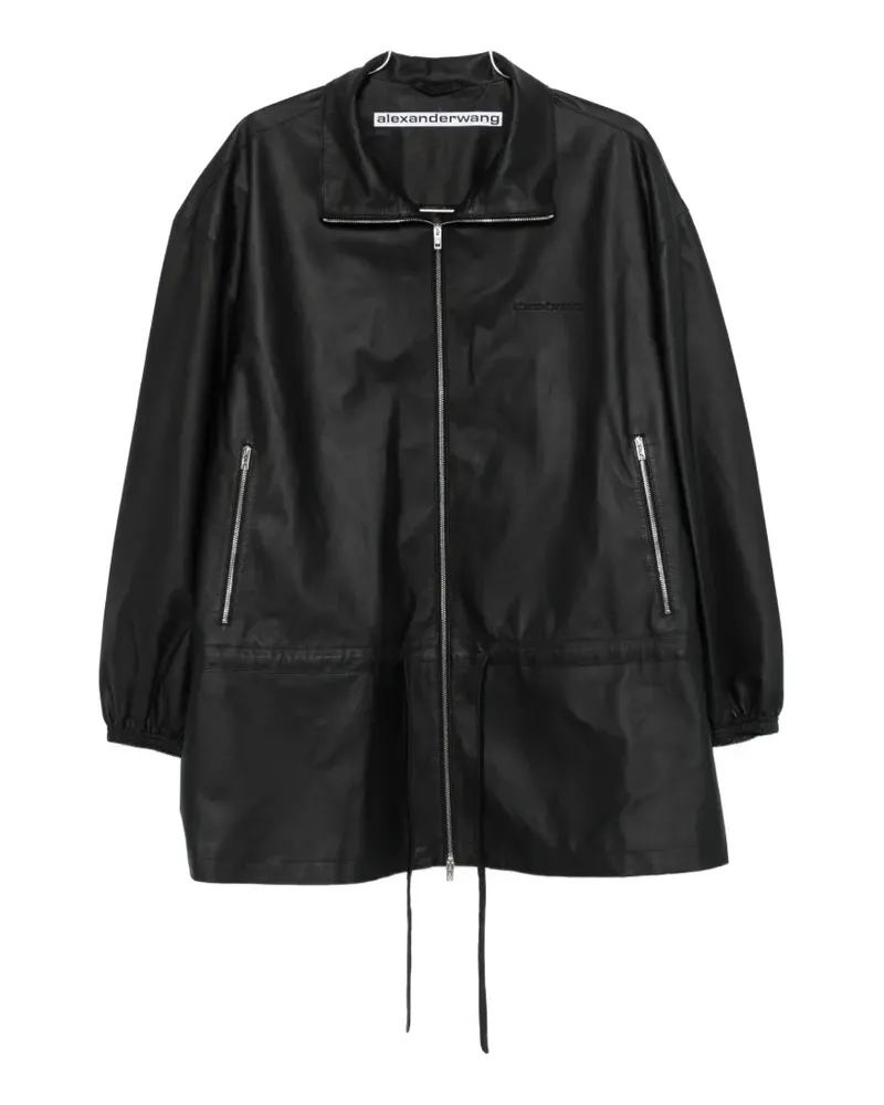 Alexander Wang funnel-collar zip-up parka - Schwarz Schwarz