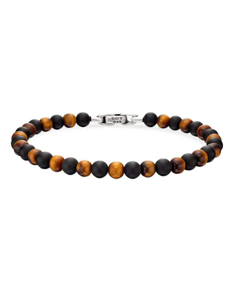 David Yurman Spiritual Beads Alternating Armband aus Sterlingsilber (6mm) - Braun Braun