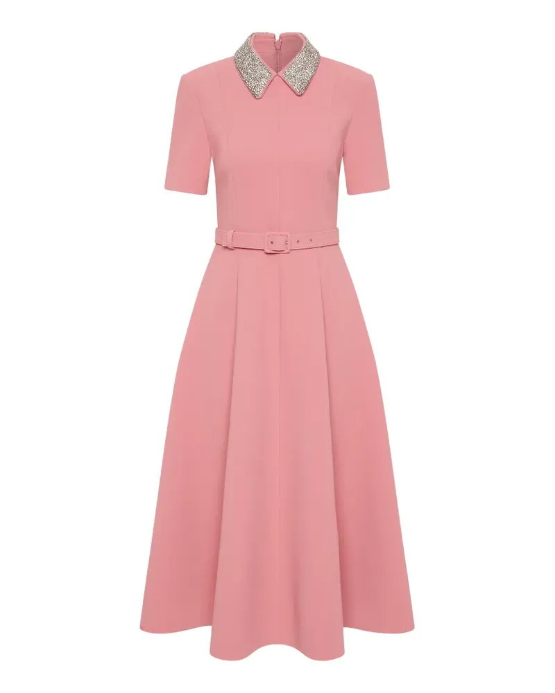 Rebecca Vallance Xena short-sleeve midi dress - Rosa Rosa
