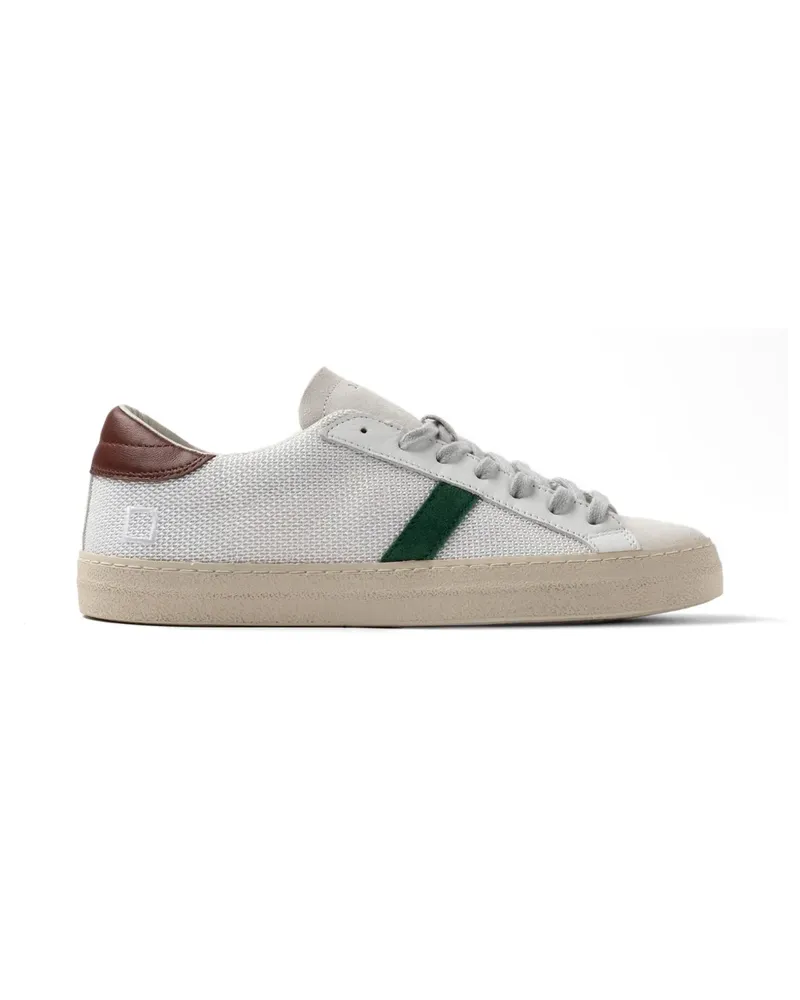 D.A.T.E. embroidered-logo suede-tongue sneakers - Weiß Weiß