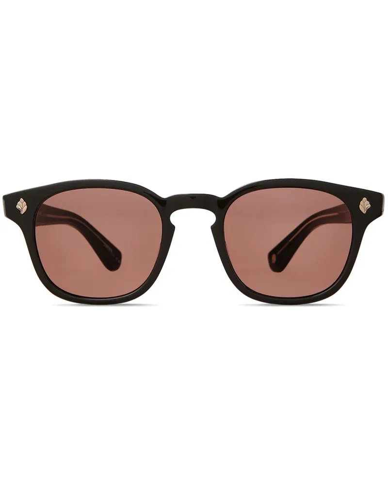 Garrett Leight Sonnenbrille mit geometrischem Gestell - Schwarz Schwarz