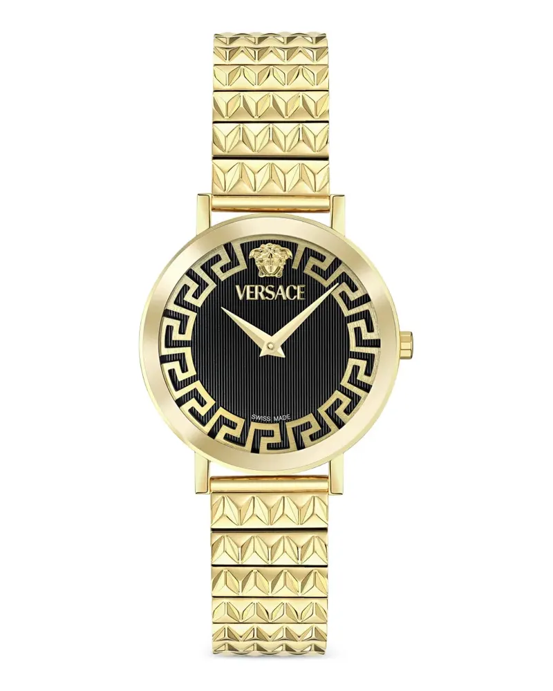 Versace Daedalus Greca Armbanduhr 38mm - Schwarz Schwarz