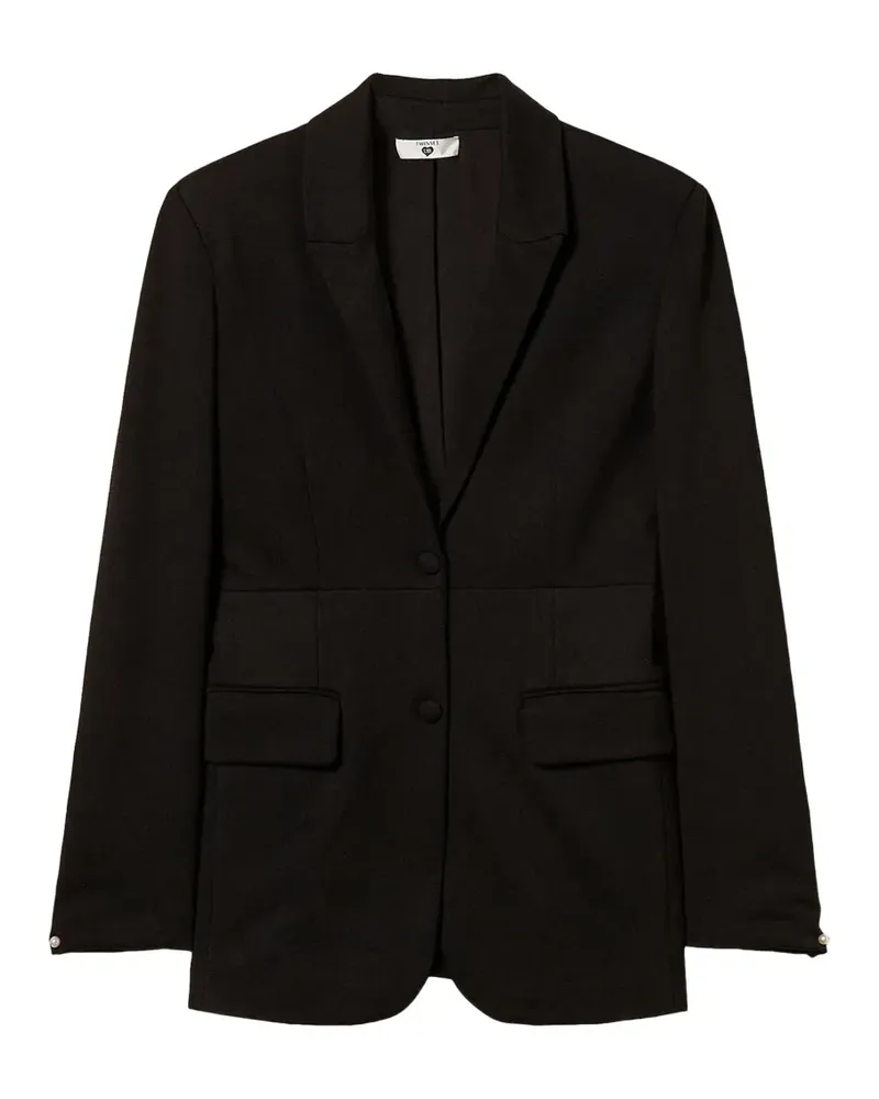 Twin-Set Blazer mit Manschettenknöpfen - Schwarz Schwarz