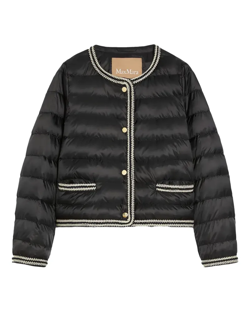Max Mara Gesteppte Kate Jacke - Schwarz Schwarz