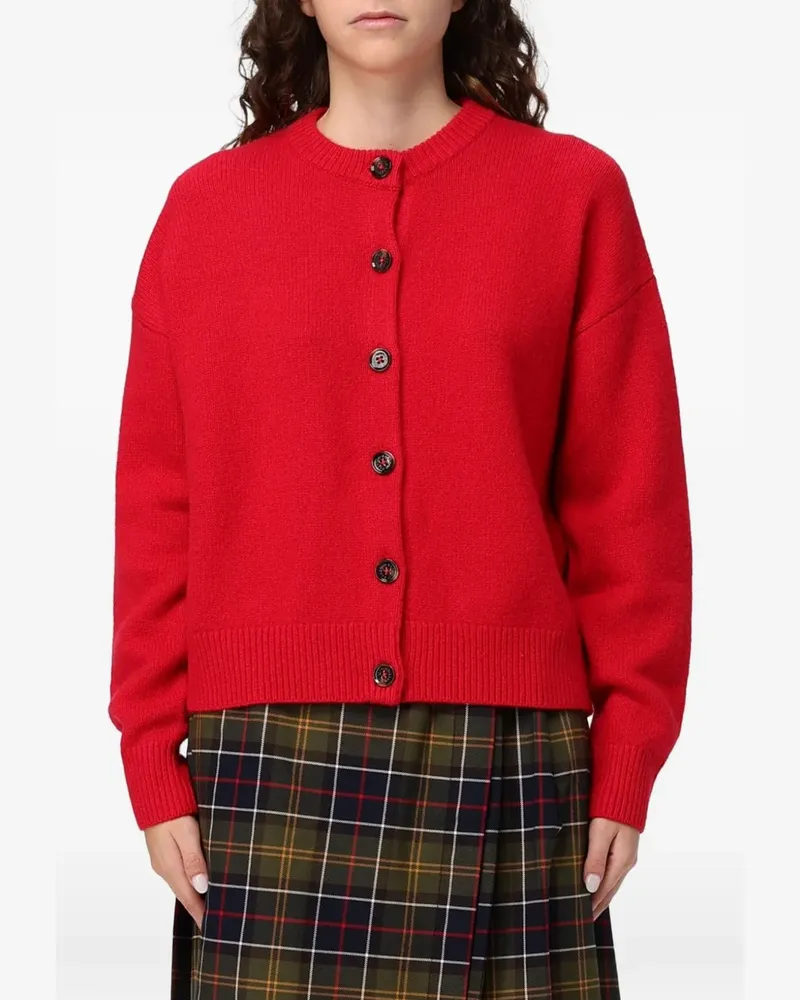 Barbour Woodhouse Cardigan aus Wollgemisch - Rot Rot