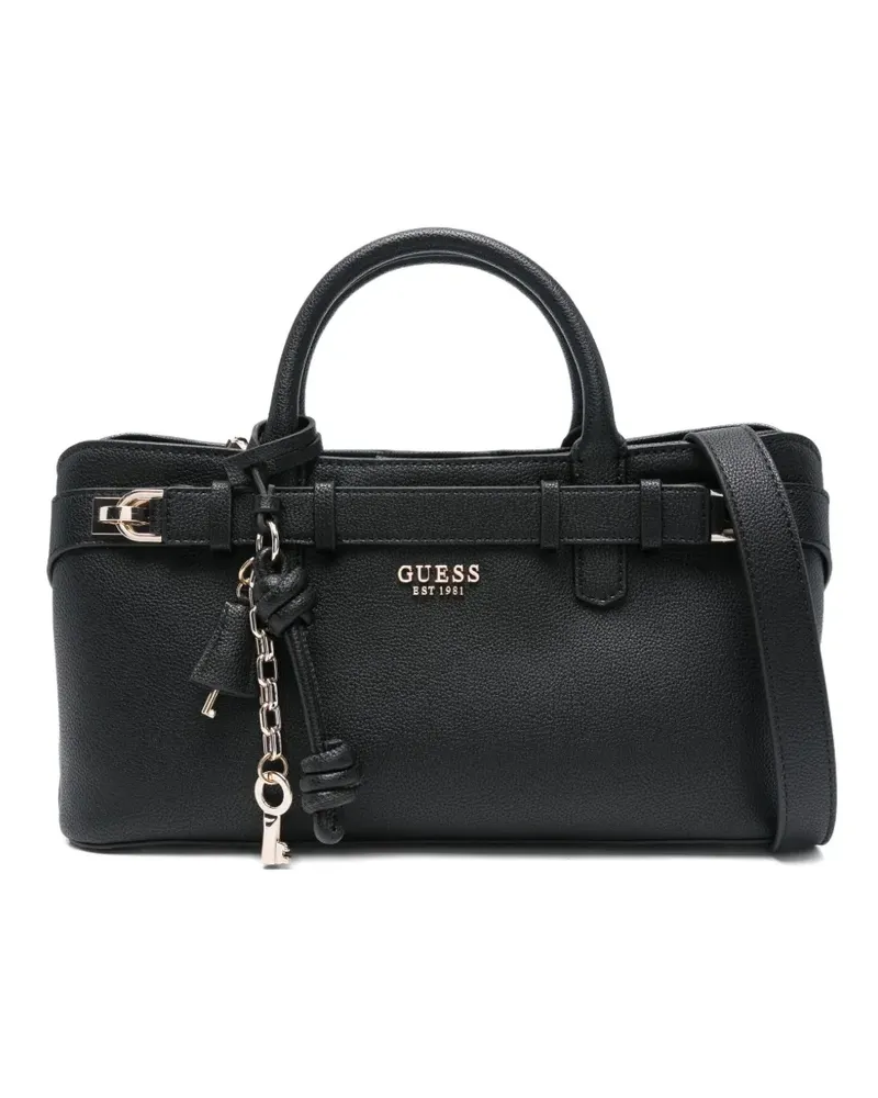 Guess buckle-charm tote bag - Schwarz Schwarz