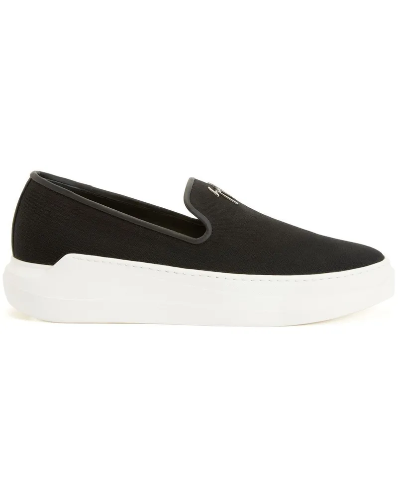 Giuseppe Zanotti Conley Sneakers mit Logo-Schild - Schwarz Schwarz