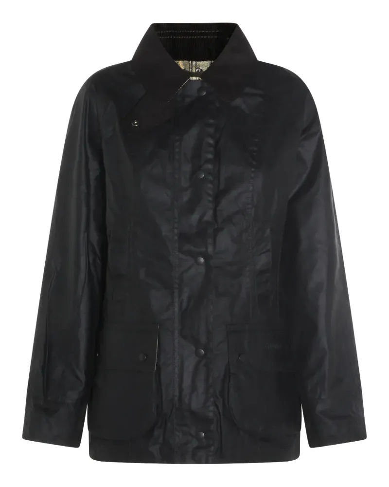 Barbour waxed cotton jacket - Schwarz Schwarz