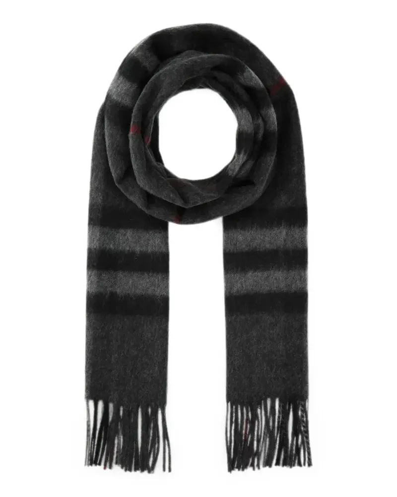 Burberry Embroidered cashmere scarf - Grau Grau