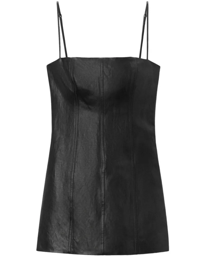 Alexander Wang Minikleid mit eckigem Ausschnitt - Schwarz Schwarz
