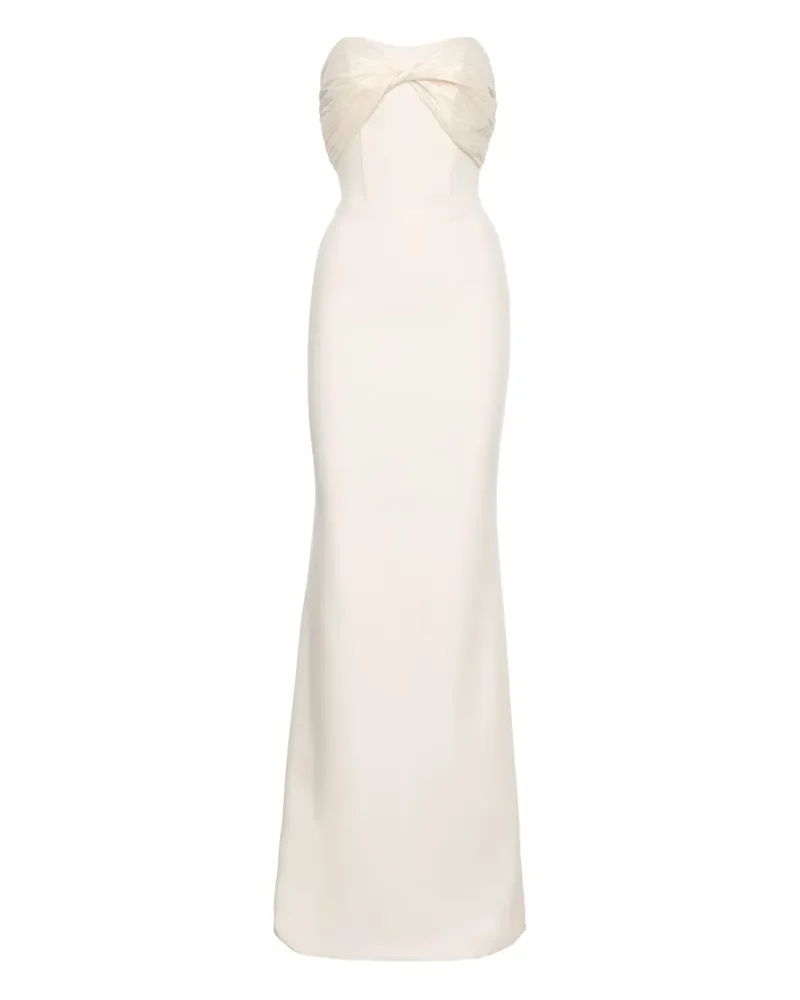 V:PM ATELIER Schulterfreies Kleid - Weiß Weiß