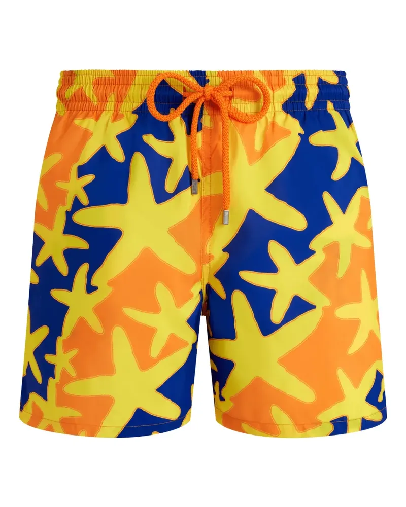 Vilebrequin Badeshorts mit Seesterne-Print - Orange Orange